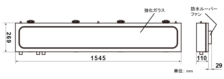 電工掲示板外形図